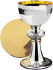 Ornamented Chalice and Paten Set