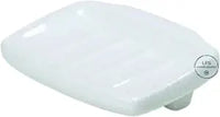 White off Porcelain Soap Holder Concealed Screw Mount