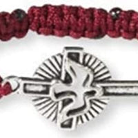 Holy Spirit Cross Corded Bracelet - 12/pk