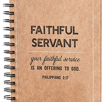 Spiral Bound Faithful Servant Notebook Journal