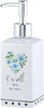 nspirational Ceramic Pump-Top Liquid Soap Dispenser, 10-Ounce