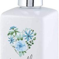 nspirational Ceramic Pump-Top Liquid Soap Dispenser, 10-Ounce