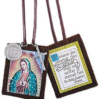 Christian Brands Our Lady of Guadalupe Scapular with Medals - 12/pk