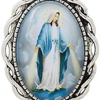 Christian Brands Blessed Mother Ornate Lapel Pin - 12/pk