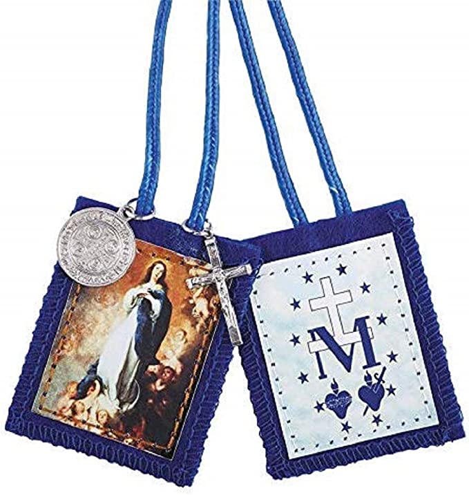 Immaculate Conception Scapular with Medals - 12/pk