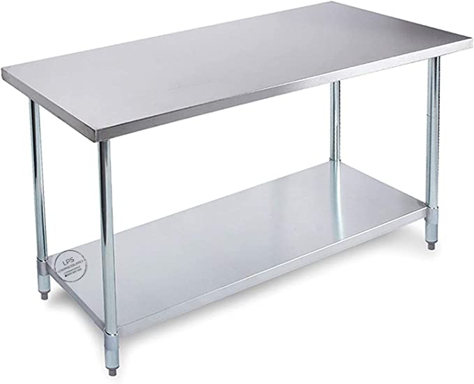 18" x 60" Stainless Steel Work Prep Shelf Table Commercial Restaurant 18 Gauge