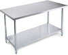18" x 72" Stainless Steel Work Prep Table with Undershelf Kitchen