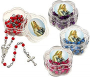 Christian Brands Rosary in Madonna Case Assortment (4 Asst) - 16/pk