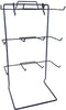 Counter Top Display Rack with 12 Hooks, Display Stand for Peg Board, 17.75" x 10" Inches (Black)