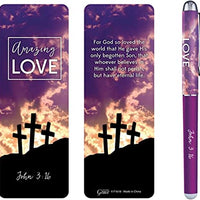 Religious Amazing Love Gift Pen with Bookmark, 5 1/2 Inch