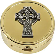 Christian Brands Celtic Cross PYX - 24kt Gold Plated