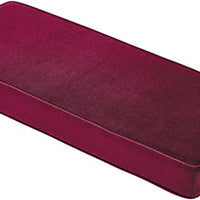 Religious Gifts Microfiber and High Density Foam Personal Prayer Kneeler Pad, Burgundy, 18 3/4 Inch