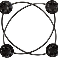 Double Ring Floral Bud Design Advent Candleholder Wreath, 8 1/2 Inch