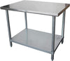 24" x 48" 18 Gauge 430 Commercial Stainless Steel Work Table with Undershelf