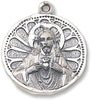 Creed Scapular Sacred Heart Medal and Chain 24"