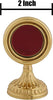 Christian Brands Sudbury Brass Small Round Plain Reliquary Catholic Church Supplies, 3 3/4 Inches