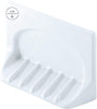6 x 4 White Porcelain Soap Holder Tile-in Mount