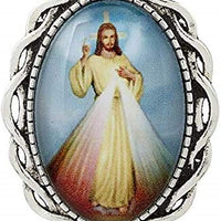 Christian Brands Divine Mercy Ornate Lapel Pin - 12/pk
