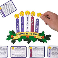 Magnetic Advent Wreath and Candles for Christmas Decoration for Refrigerator