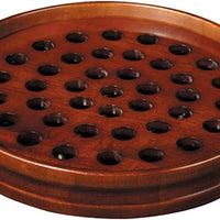 Robert Smith Walnut Stain Wood Communion Tray, 14 Inch