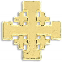 Christian Brands Jerusalem Cross Lapel Pin 25 Piece