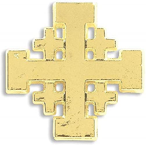 Christian Brands Jerusalem Cross Lapel Pin 25 Piece