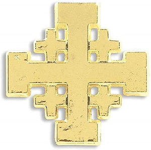 Christian Brands Jerusalem Cross Lapel Pin 25 Piece