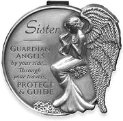 Sister Guardian Angel Visor Clip