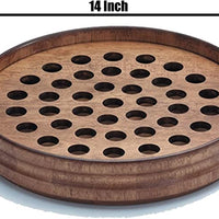 Robert Smith Handcrafted Maple Wood Communion Tray, 14 Inch