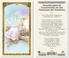 Spanish Baptism Child - Baptism Blessing Laminated Prayer Cards - 25/PKG