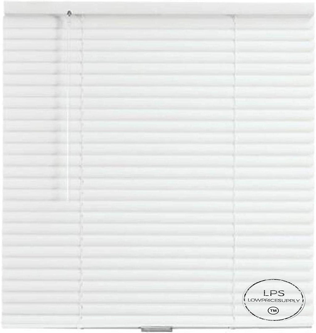 30x48" Cordless 1" Vinyl Mini Blind White