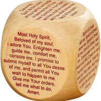 Prayer Cubes Wooden with Confirmation Prayers, 1 5/8 Inch