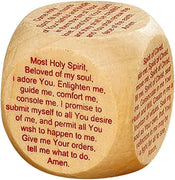 Prayer Cubes Wooden with Confirmation Prayers, 1 5/8 Inch