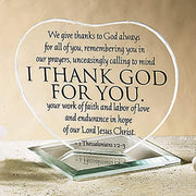 I Thank God for You Heart Stand - 12/pk