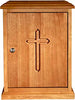 Robert Smith Plain Cross Design Wood Tabernacle, 20 Inch