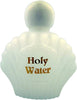 Religious Gifts Moulded Plastic Shell Shape Holy Water Bottle with Screw Top Lid, 3 oz