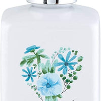 nspirational Ceramic Pump-Top Liquid Soap Dispenser, 10-Ounce