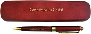 Confirmed in Christ Confirmation Ballpoint Pen in Wooden Gift Case, 5 3/4 Inch