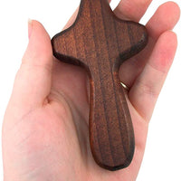 Come Holy Spirit Confirmation Hand-Held Prayer Wooden Cross with Card, 4 Inch
