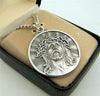 Silver Toned Base Thorn Crown ECCE Homo Sorrowful Jesus Christ Head Medal, 1 1/8 Inch