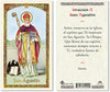 Spanish ST Augustine Laminated Prayer Cards - 25/PKG