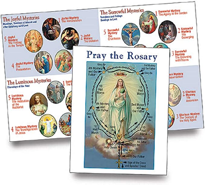 Religious Gifts How to Pray The Rosary Instructional Pamphlet, Pack of 100