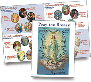 Religious Gifts How to Pray The Rosary Instructional Pamphlet, Pack of 100