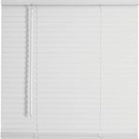 58.5x48" Cordless 1" Aluminum Mini Blind White