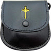 Chalice Embossed Solid Brass Pyx with Drawstring Burse