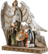 Nativity with Angel Figurine