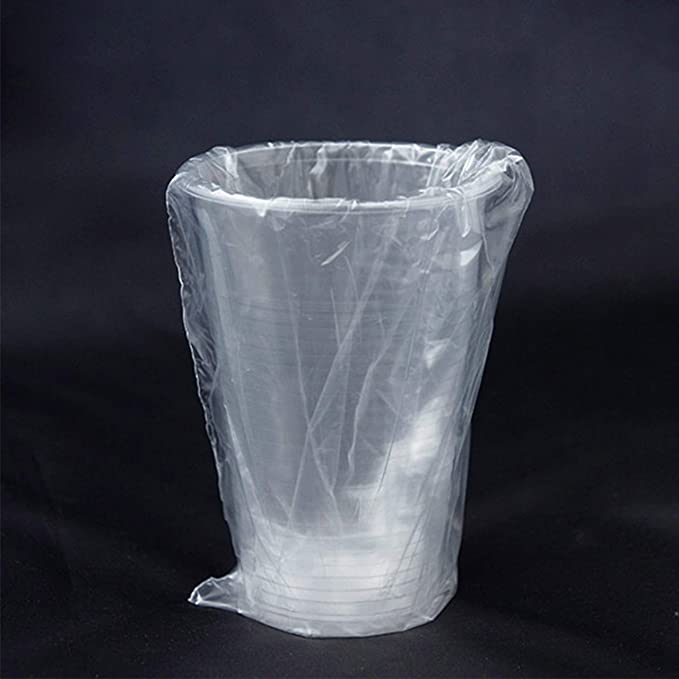 100 PACK - 9 oz. Hotel Motel Room Plastic Translucent Individually Wrapped Cups