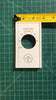 White Single Pole Line Volt Thermostat Cover w/Line Volt Thermostat Knob Set