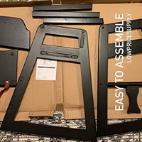 2 Pack - Ready-to-Assemble Restaurant Wood High Chair with Black Finish