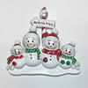 Polar X North Pole Family of 4 Personalized Christmas Ornament